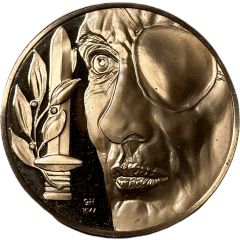 Medal - Jewish People`s History Moshe Dayan