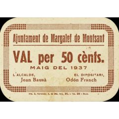 50 Céntimos Margalef de Montsant