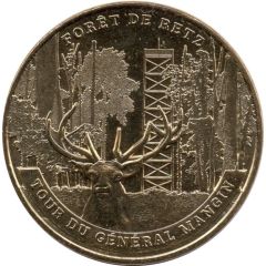 Jeton touristique - Monnaie de Paris - Forêt de Retz - Tour du Général Mangin