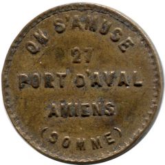 Token - Monnaie de Singe - 27 Porte d’Aval Amiens
