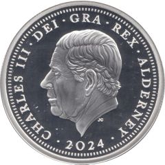 2 Pounds - Charles III D-Day; Silver Proof