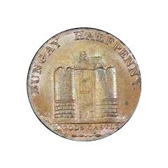 1/2 Penny Suffolk - Bungay / Castle