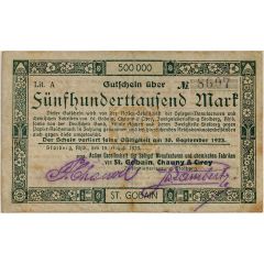 500 000 Mark Saint Gobain