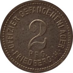 2 Pfennig - Friedberg Offizier Gefangenenlager