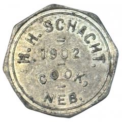 25 Cents - H.H. Schacht Cook, Nebraska