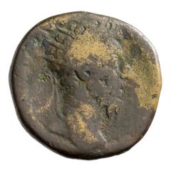 Dupondius - Marcus Aurelius TR POT XXII IMP V COS III S C, Aequitas