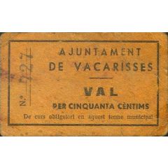 50 Céntimos Vacarisses