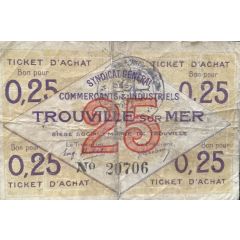 25 Centimes - Syndicat Général des Commerçants and Industriels de Trouville-sur-Mer calvados [14]