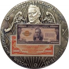 Token - 100 000 Dollars Banknote Woodrow Wilson