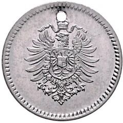 1 Pfennig - Wilhelm I type 1 - large shield - Pattern