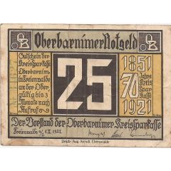 25 Pfennig Kreissparkasse