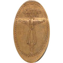 Elongated coin - Holy Christ from Burgos with MC
