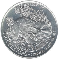 Token - Post Pebbles Cereal Premium Triceratops, second series