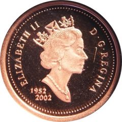 1 Cent - Elizabeth II Golden Jubilee, Proof