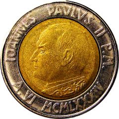500 Lire - Ioannes Paulus II Olive Branch
