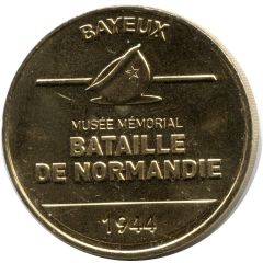 Monnaie de Paris Tourist Token - Bayeux Musée mémorial - Bataille de Normandie 1944 - Casque US
