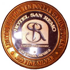10 Dollar Gaming Token - Hotel San Remo Las Vegas, Nevada
