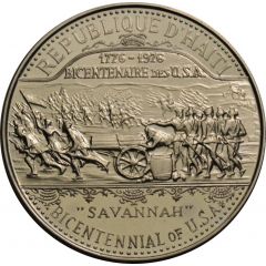 25 Gourdes Bicentenary of the United States