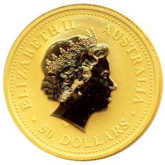 50 Dollars - Elizabeth II 4th Portrait - Kangaroo - Gold Bullion Coin