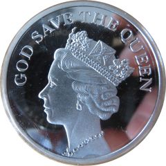 Token - London God save the Queen, Silver color