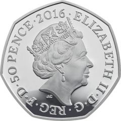 50 Pence - Elizabeth II Mrs Tiggy-Winkle, Silver Proof