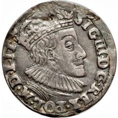 Trojak / 3 Grosze - Sigismund III Vasa Olkusz, Przegonia shield, I D