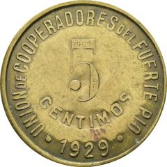 5 Centimos - Unión de Cooperadores del Fuerte Pío