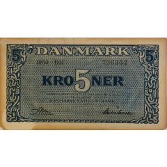 5 Kroner `Matadorsedler` Substitution notes