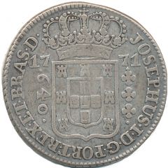 640 Réis - José I Light Type - Lisbon Mint