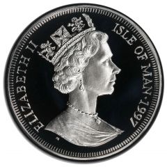 1 Crown - Elizabeth II The Goddess Bast, Silver Proof