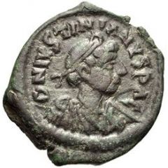 16 Nummi - Justinian I Thessalonica, Type ☩, no mint-mark