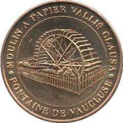 Monnaie de Paris Tourist Token - Fontaine de Vaucluse Moulin a Papier Vallis Clausa