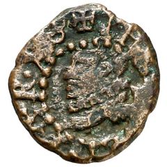 Denier - Philip III Granollers,head left