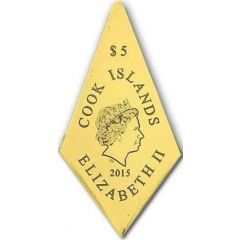 5 Dollars - Elizabeth II Gold Star CombiCoin