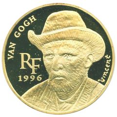 100 Francs / 15 Euros Vincent Van Gogh - Autoportrait