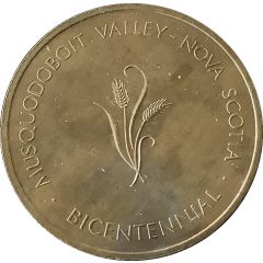 Trade Dollar - Musquodoboit Valley, Nova Scotia Wheat Bicentennial