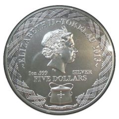 5 Dollars - Elizabeth II Turtle, Silver Bullion