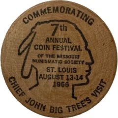 Token - Missouri Numismatic Society Coin Festival St. Louis, Missouri