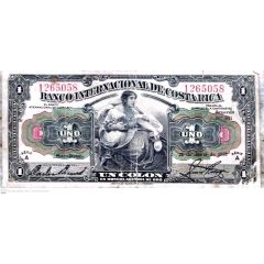1 Colón Banco Internacional de Costa Rica