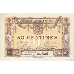 50 centimes - Chambre de Commerce de Calais [62] 6ème émission