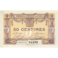 50 centimes - Chambre de Commerce de Calais [62] 6ème émission