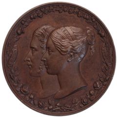 Medal - Victoria Chancellor of Cambridge; J. Davis, bronze, 51mm