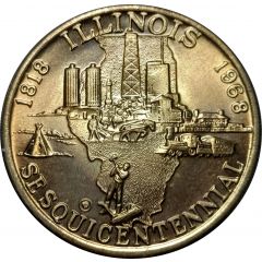 Medal - 1968 Illinois Sesquicentennial