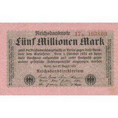 5 000 000 Mark Reichsbanknote