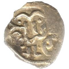 Denga - Vasily I Dmitriyevich Kolomna countermarked, Imitation of Öz Beg Khan