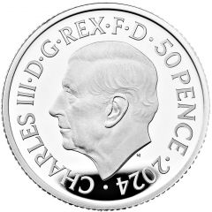 50 Pence - Charles III 1/4 oz Fine Silver