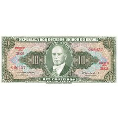 10 Cruzeiros Thesouro Nacional, 2nd print, `Valor Legal`