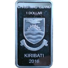 1 Dollar Christmas Island - Winter scene