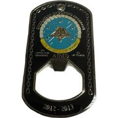 Challenge Coin - U.S.S. Dwight D. Eisenhower Dog Tag Norfolk, Virginia