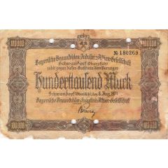 100 000 Mark Bayerische Braunkohlen-Industrie
